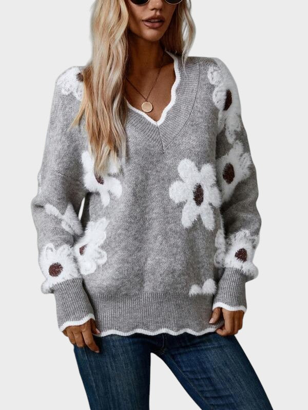 Жасинта - Елегантна блуза с цветя