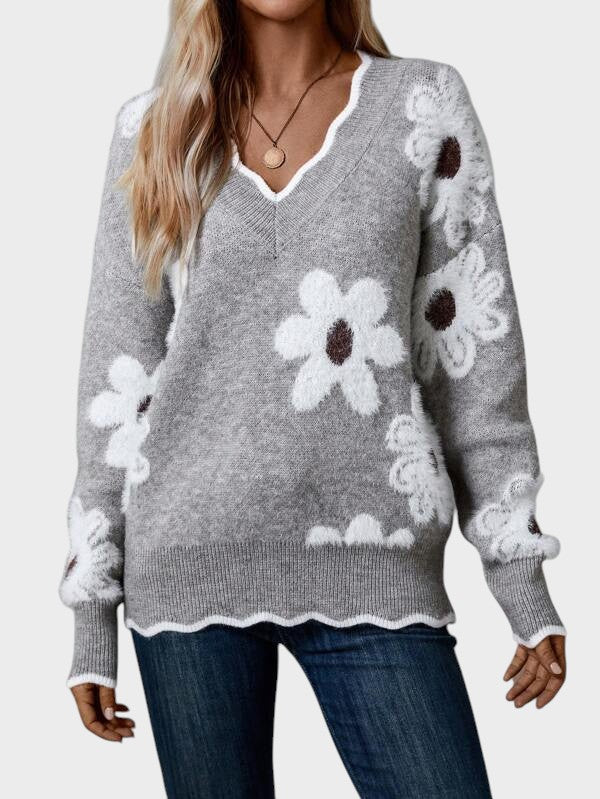 Жасинта - Елегантна блуза с цветя