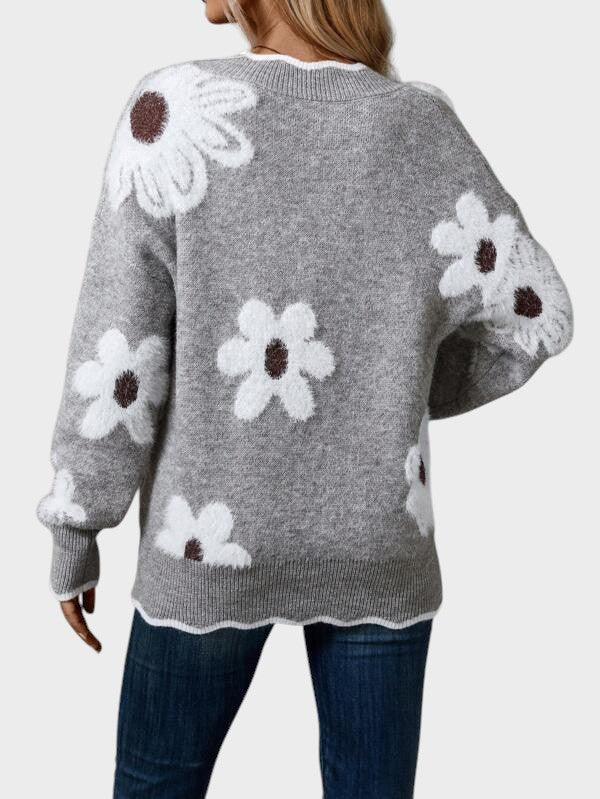 Жасинта - Елегантна блуза с цветя