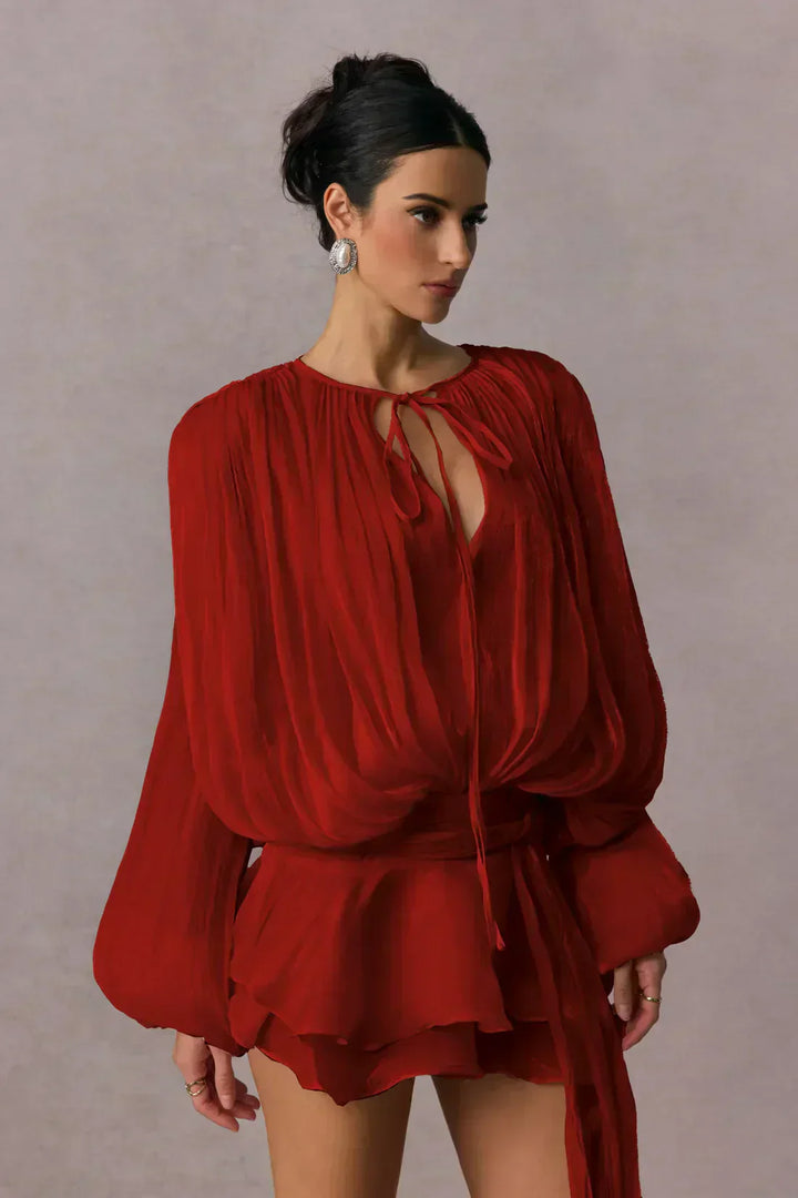 Лиджана | Елегантна Бохо Кратка Рокля