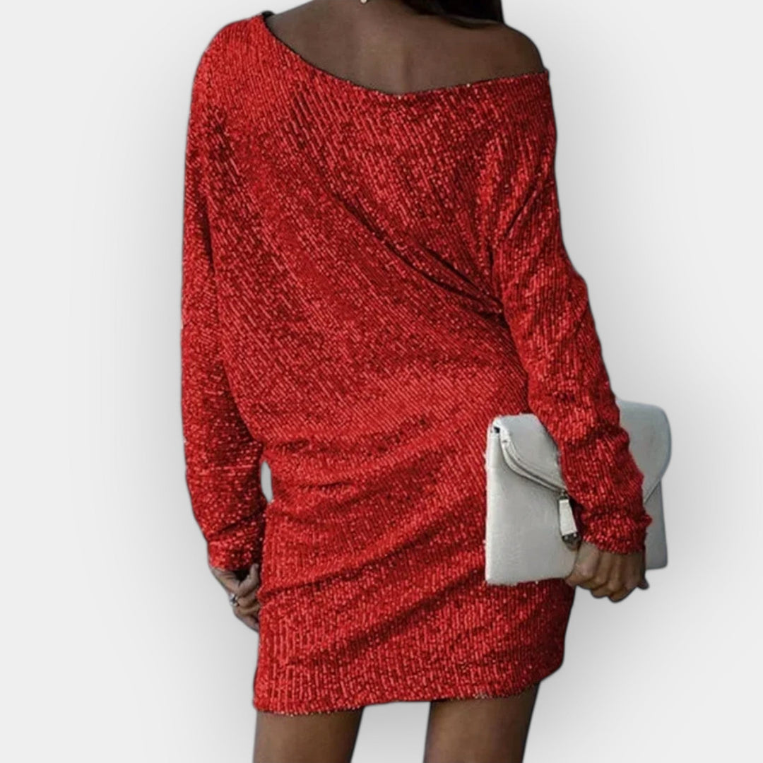 Вечерна рокля с пайети