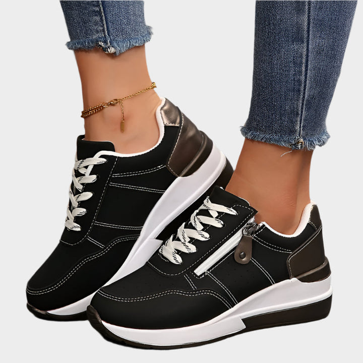 Ортопедични обувки с цип и дебела подметка