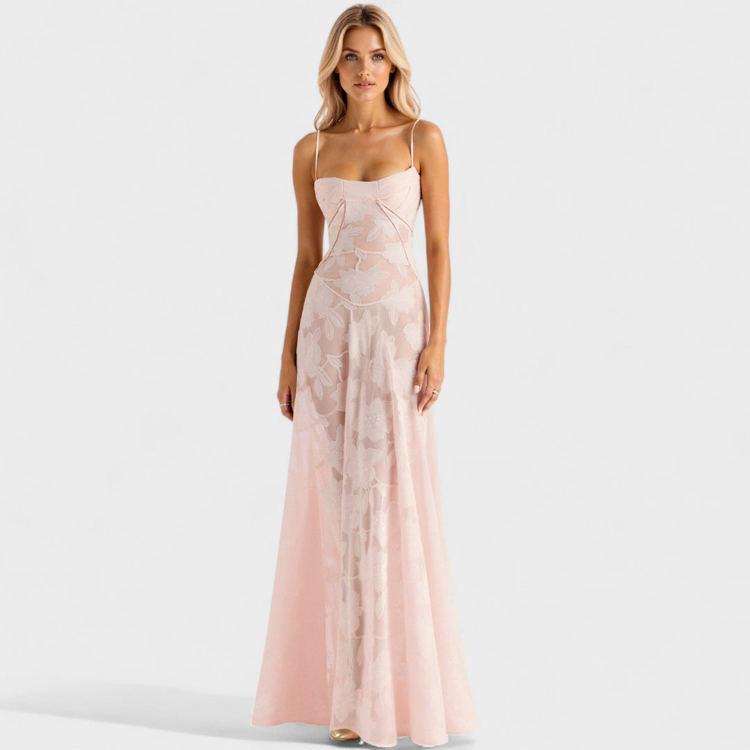 Верона - Рокля от цветна дантела