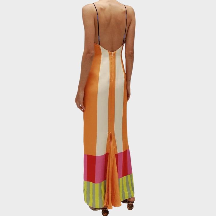 Марта - Дълга рокля в множество цветове в бенгалски стил