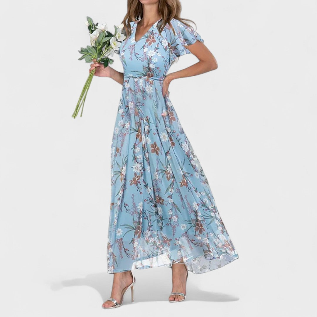 Мила - Луксозна дълга рокля с елегантен крой