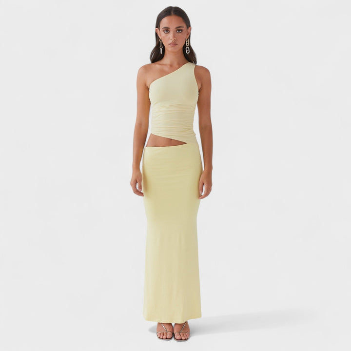 Серанела - Максимална асиметрична рокля с деколте