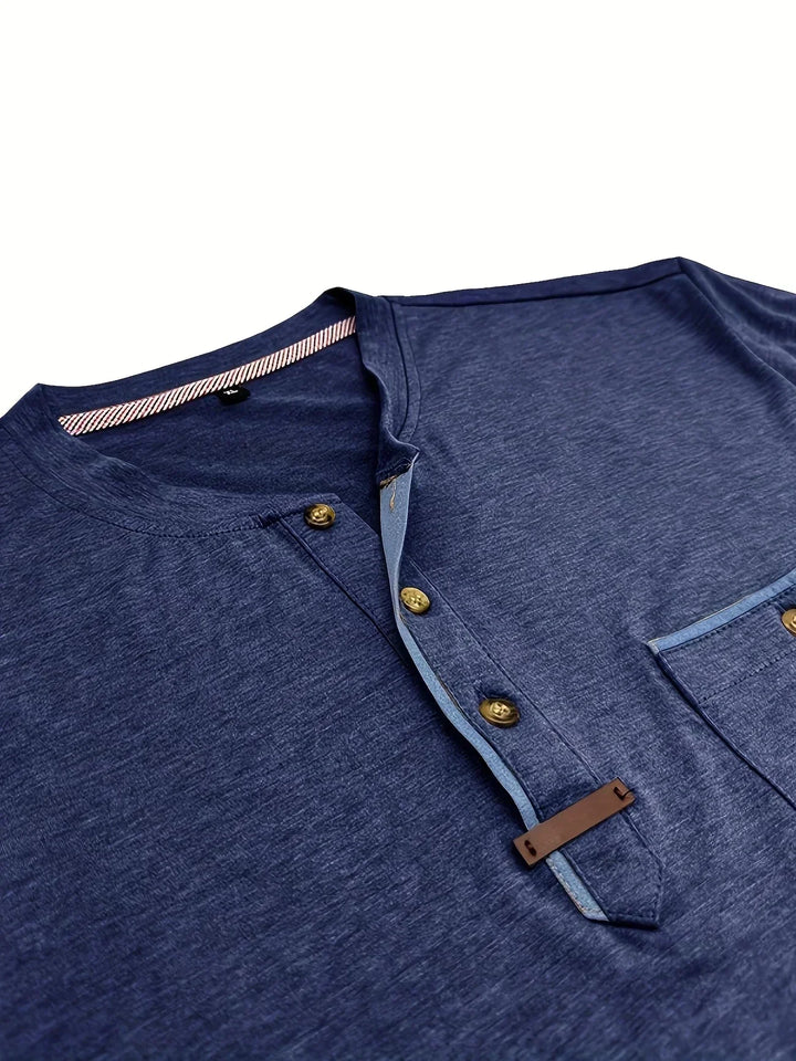 Теодора - Стилна тениска с кръгло деколте и джоб