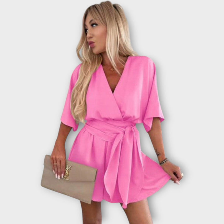 Летна Рокля с Волани и Пояс