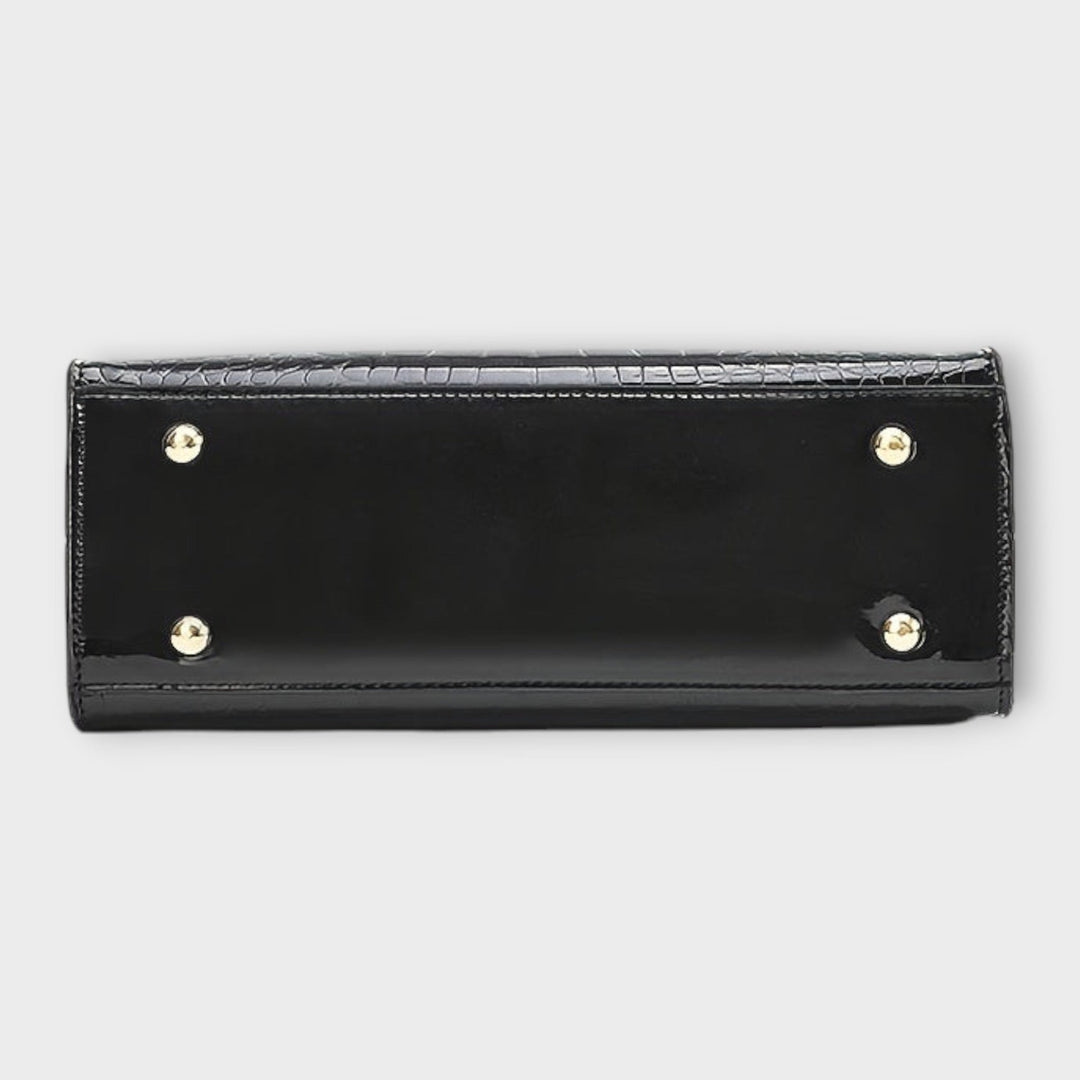 Албина - Блестяща Чанта с Крокодилски Ефект