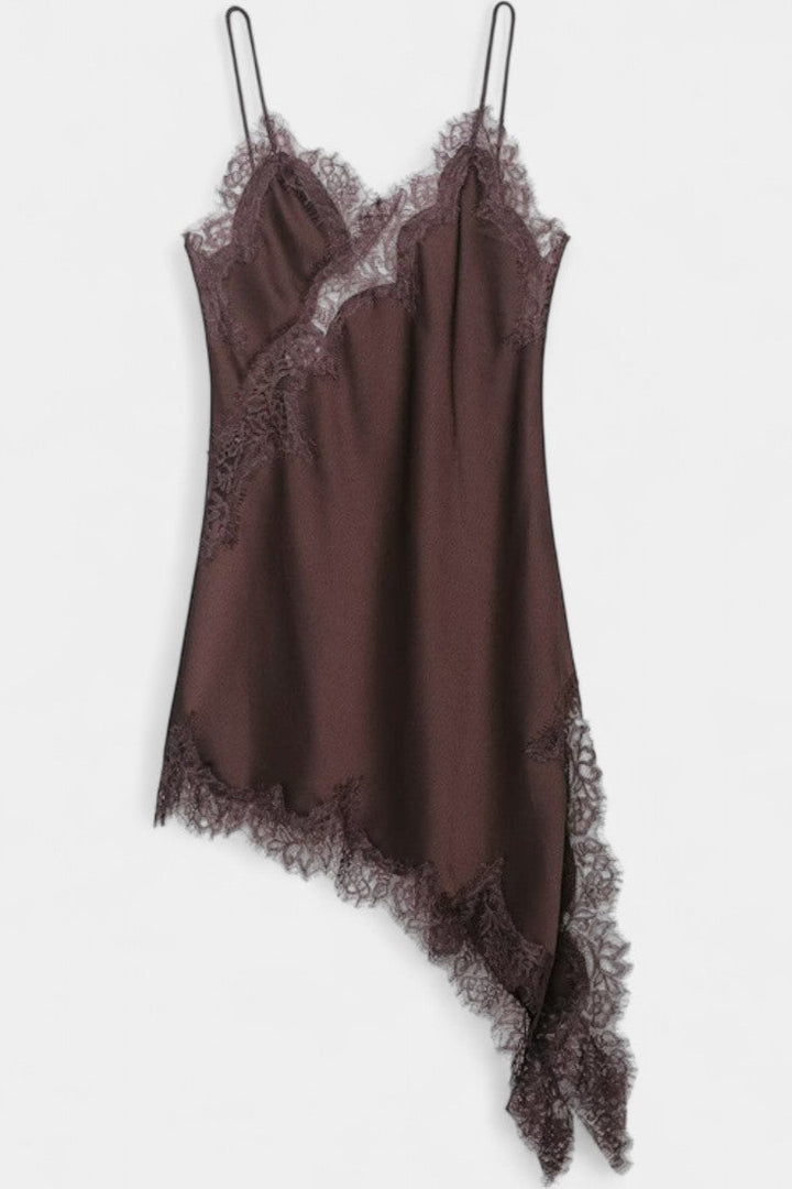 Катарина Мини Рокля с Презрамки и Дантела