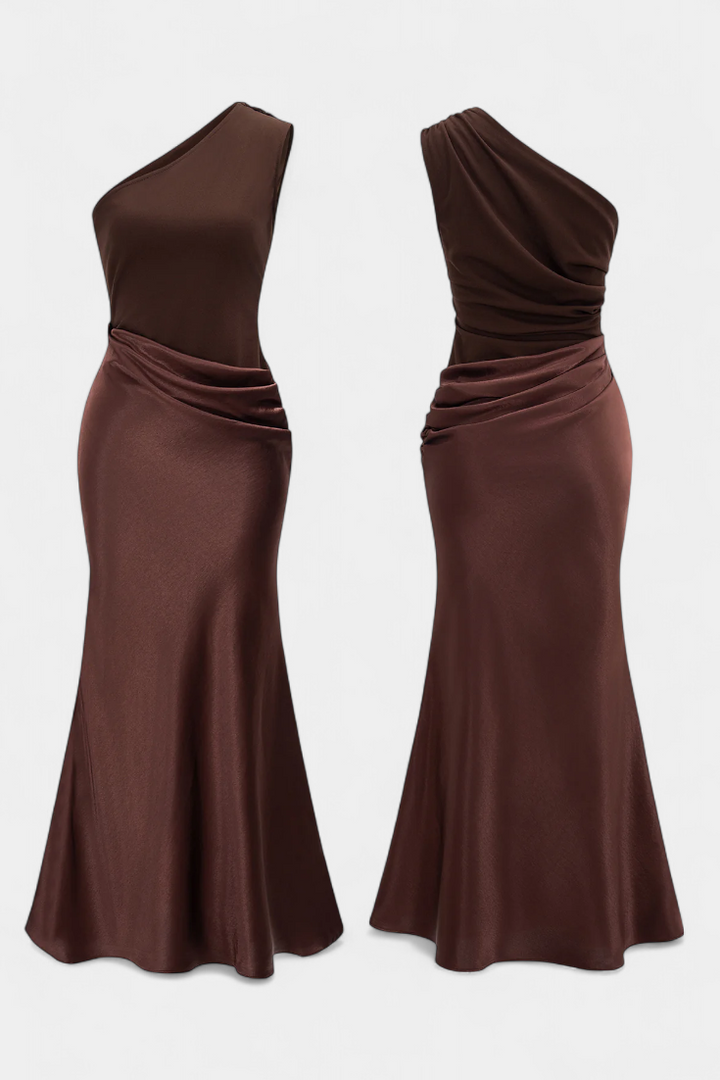 Ника Дълга Рокля за Партито с Асиметричен Изрез