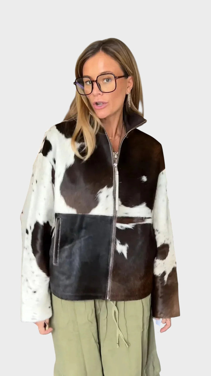 Луна - Яке от кравешка кожа