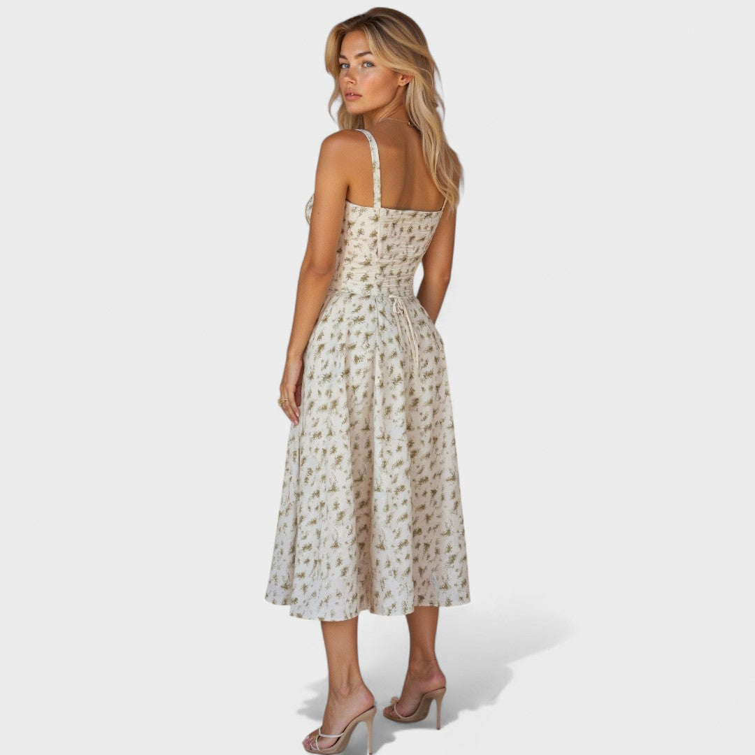 Петра - Корсетна Миди Рокля